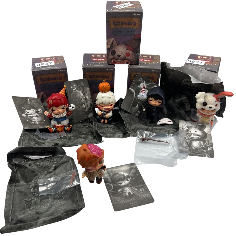 POP MART HIRONO Monsters' Carnival Series Figure Lot of 5 Creepy Clown Zombie